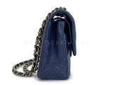 Chanel 20C Dark Navy Blue Medium Caviar Classic Double Flap Bag GHW KE2