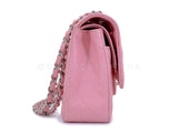 Chanel 2004 Sakura Pink Caviar Medium Classic Double Flap Bag SHW  7ZW