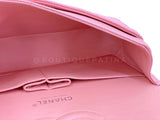 Chanel 2004 Sakura Pink Caviar Medium Classic Double Flap Bag SHW  7ZW