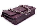 Chanel Burgundy Caviar Timeless Wallet on Chain WOC Flap Bag SHW 6C7