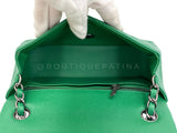 Chanel 16C Green Caviar Mini Rectangular Flap Bag RHW XKK
