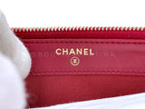 Chanel 2017 Red Fantasy Pearl Double Zip Clutch on Chain Crossbody Bag