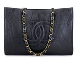 Chanel 2020 Shiny Glazed Calfskin Patent Timeless Shopper Tote Bag Large GHW QME