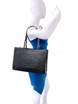 Chanel 2020 Shiny Glazed Calfskin Patent Timeless Shopper Tote Bag Large GHW QME