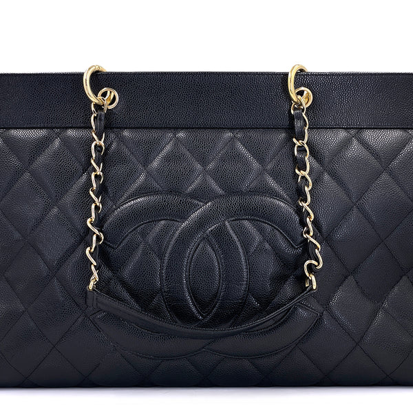 Chanel 2003 Vintage Black Caviar Supermodel Weekender XXL GST Chanel 2003 Vintage Black Caviar Supermodel Weekender XXL GST