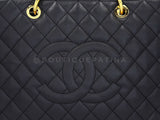 Chanel Black Caviar Grand Shopper Tote GST Bag GHW  SXC