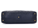 Chanel 2003 Vintage Black Caviar XL Large Bowler Duffle Bag WKJ