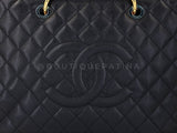 Pristine Chanel Black Caviar Grand Shopper Tote GST Bag GHW  SXC