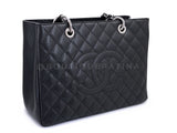 Chanel 2014 Black Caviar Grand Shopper Tote GST Bag SHW KH9