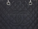 Chanel 2014 Black Caviar Grand Shopper Tote GST Bag SHW KH9