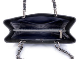 Chanel 2014 Black Caviar Grand Shopper Tote GST Bag SHW KH9