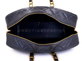 Chanel 92A Vintage Runway Weekender Quilted Bowler Bag 24k GHW KLK