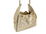 Chanel Metallic Gold Caviar 25 Small Hobo Tote Bag Small GHW 44G
