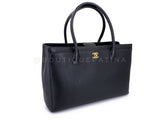 Pristine Chanel Large Black Executive Cerf Shopper Tote Bag GHW YUP