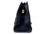 Chanel 1990s Vintage Black Quilted Supermodel XL Weekender Tote Bag 24k GHW WR2
