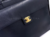 Chanel 2004 Vintage Caviar Briefcase Flap Tote 2-Way Shoulder Bag 24k GHW QOQ