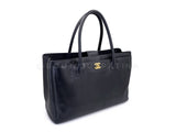 Chanel 2010 Large Black Executive Cerf Shopper Tote Bag GHW YUP