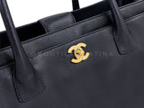 Chanel 2010 Large Black Executive Cerf Shopper Tote Bag GHW YUP