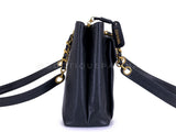 Chanel Vintage Black Caviar Medium Envelope Flap Shopper Tote Bag 24k GHW JRY