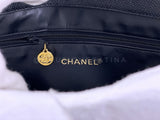 Chanel Vintage Black Caviar Medium Envelope Flap Shopper Tote Bag 24k GHW JRY