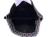Chanel 2007 Vintage Black Chunky Soft and Chain Hobo Tote Bag RHW X8W