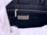 Pristine Chanel 2018 Black Python Business Affinity Two Way Tote Bag GHW OUT