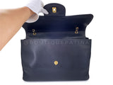 Chanel 1994 Vintage Black Caviar Supermodel XXL Flap Bag Weekender 24k GHW SSY