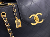 Chanel 1996 Vintage Black Quilted Supermodel XL Weekender Tote Bag 24k GHW WR2
