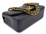 Chanel 1995 Vintage Black Small Diana Flap Bag Lambskin 24k GHW VTN