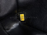 Chanel Vintage 2008 Black Caviar East West Medium Classic Clutch Flap Bag SHW 7VJ