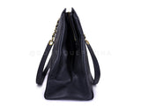 Chanel 1996 Vintage Caviar Weekender Supermodel XL Shopper Tote Bag 24k GHW Black POV