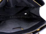 Chanel 1996 Vintage Caviar Weekender Supermodel XL Shopper Tote Bag 24k GHW Black POV