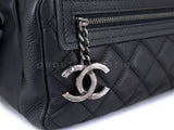 Chanel 2016 Black Rock Airlines Grained Calfskin Multi-Pocket Tote Bag Black RHW TIQ