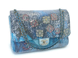 Chanel 2018 Limited Waterfall Charms Sequins XXL Maxi Flap Bag SHW YLI