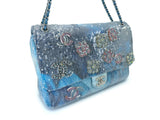 Chanel 2018 Limited Waterfall Charms Sequins XXL Maxi Flap Bag SHW YLI
