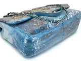 Chanel 2018 Limited Waterfall Charms Sequins XXL Maxi Flap Bag SHW YLI