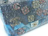 Chanel 2018 Limited Waterfall Charms Sequins XXL Maxi Flap Bag SHW YLI