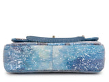Pristine Chanel 2018 Limited Waterfall Sequins Jumbo Maxi Flap Bag SHW 7B8