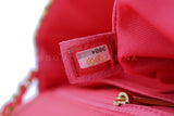 Chanel 21C Pink Green Crocheted Tweed Rectangular Mini Flap Bag GHW E7Q