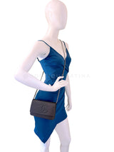 Chanel Black Caviar Timeless Wallet on Chain WOC Flap Bag SHW MT3