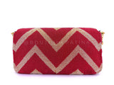 FENDI Baguette Bag Hand-Embroidered Fringe Red Ivory Beaded Two-Way GHW