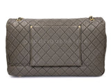 Chanel 2016 Khaki Brown Airlines XXL Grained Calfskin Flap Bag GHW 6J7