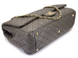 Chanel 2016 Khaki Brown Airlines XXL Grained Calfskin Flap Bag GHW 6J7
