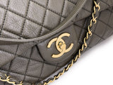 Chanel 2016 Khaki Brown Airlines XXL Grained Calfskin Flap Bag GHW 6J7