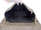 Chanel 2016 Khaki Brown Airlines XXL Grained Calfskin Flap Bag GHW 6J7