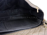 Chanel 2016 Khaki Brown Airlines XXL Grained Calfskin Flap Bag GHW 6J7