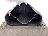 Chanel 2016 Khaki Brown Airlines XXL Grained Calfskin Flap Bag GHW 6J7