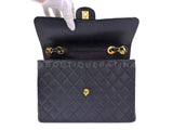 Chanel 2002 Vintage Black Caviar Jumbo Classic Flap Bag 24k GHW  UVR