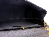Chanel Black Airlines Maxi XL Textured Calfskin Travel Flap Bag GHW 2FZ