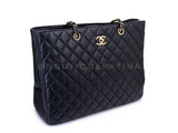 Chanel 2019 Black Caviar Timeless Classic Grand Shopper Tote Bag GHW 0JD